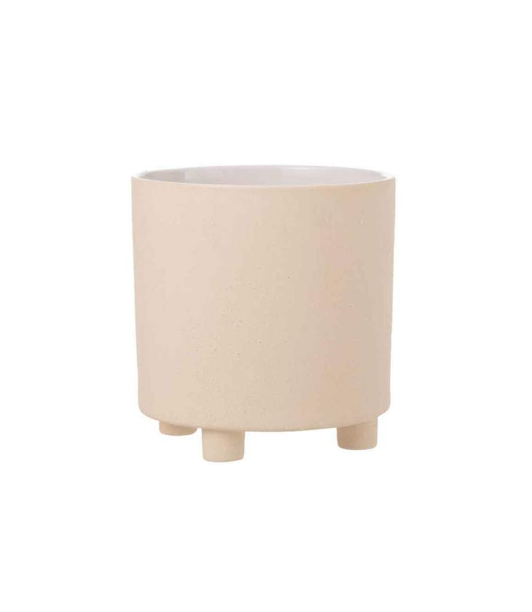 Paris Prix - Cache-pot Déco En Céramique sable 27cm Beige