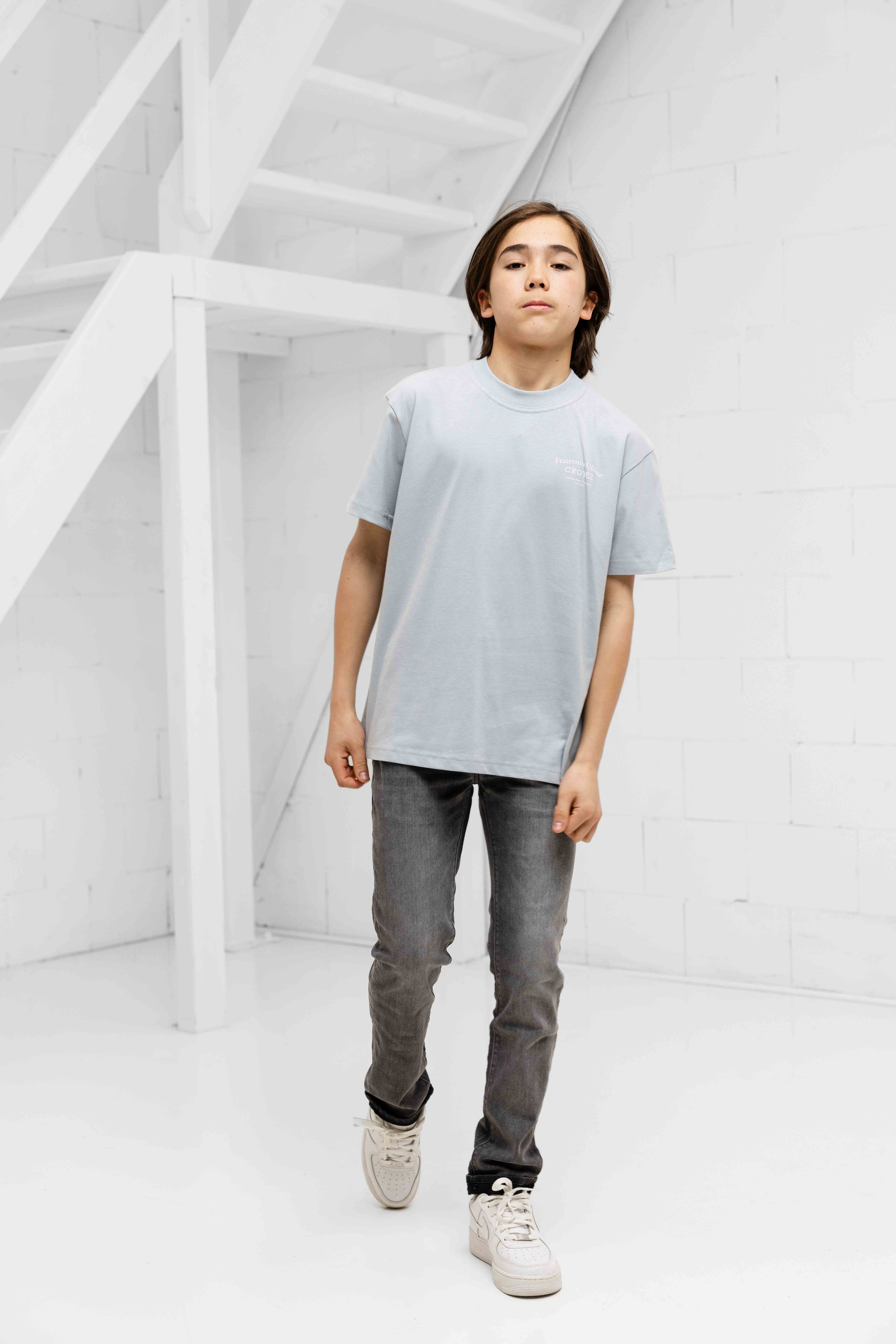 Croyez Mini Fraternité T-Shirt Kids Lichtblauw