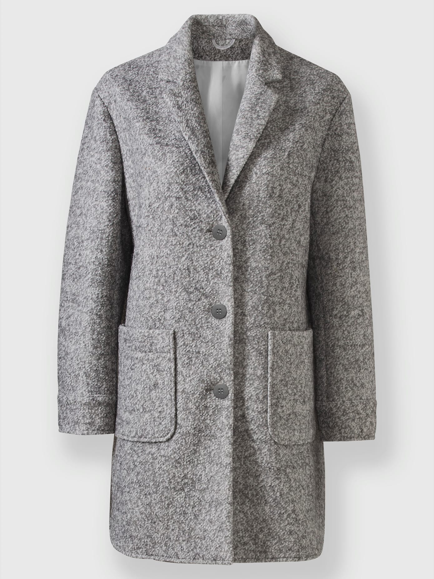 Veste d'extérieur col à revers à effet affinant