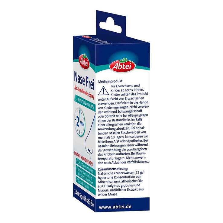 Abtei Nase Frei 2 Min abschwellendes Spray, 20 ml