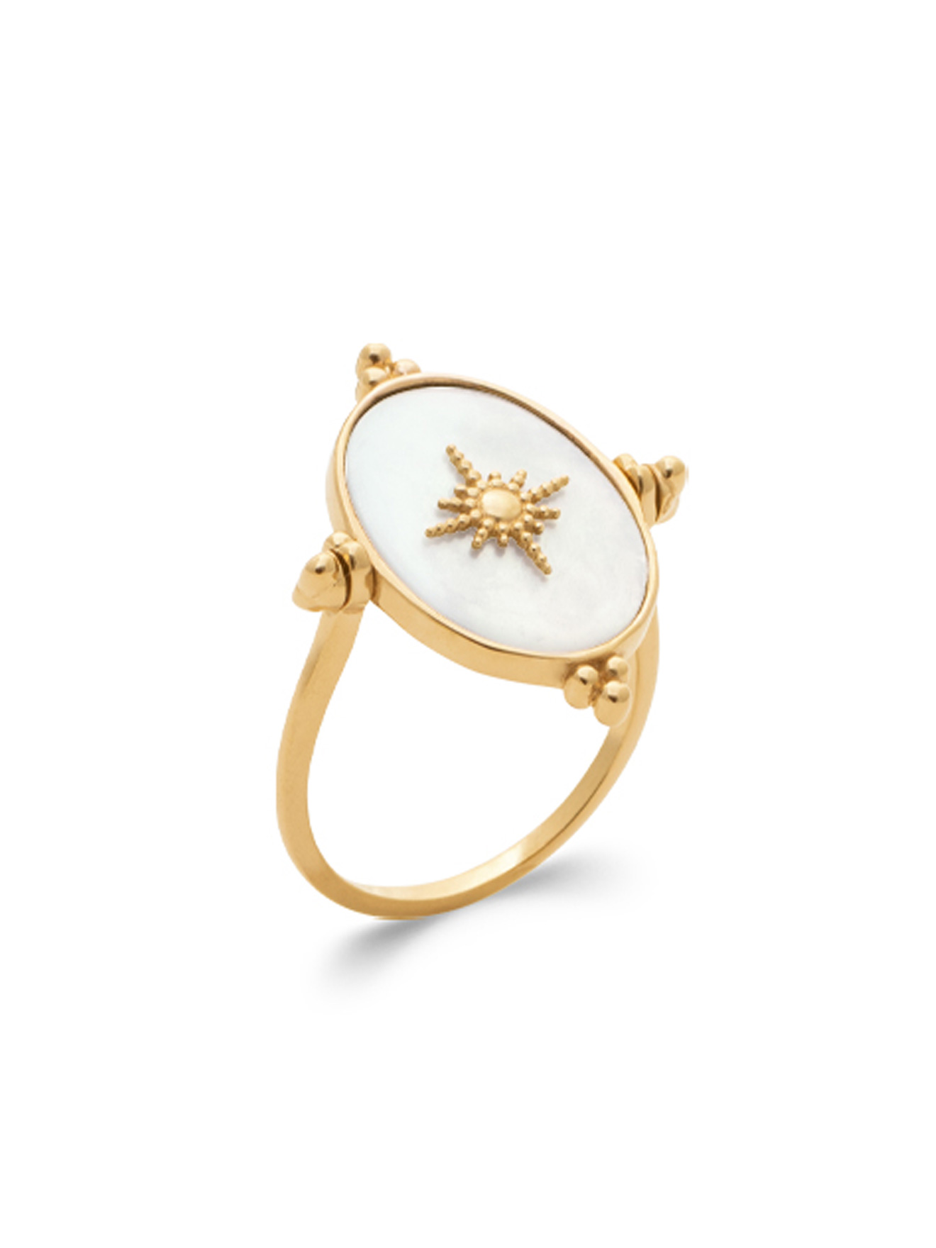 Bague réversible avec nacre