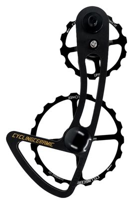 Chape de Dérailleur CyclingCeramic Gravel Oversized 14/19T pour Dérailleur Shimano GRX/GRX Di2 11V Noir