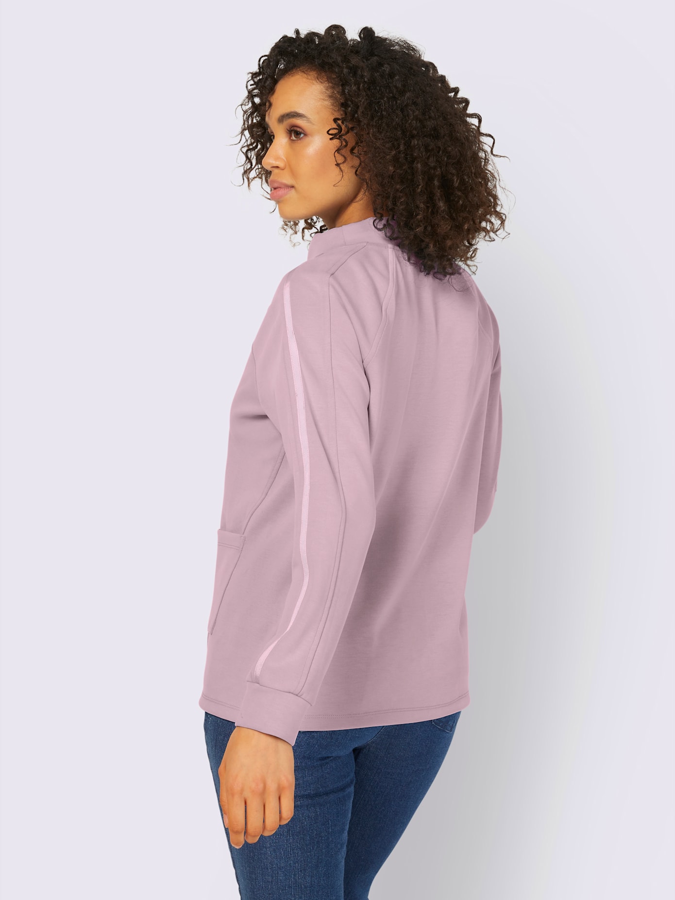 T-shirt col montant tendance avec lien à nouer