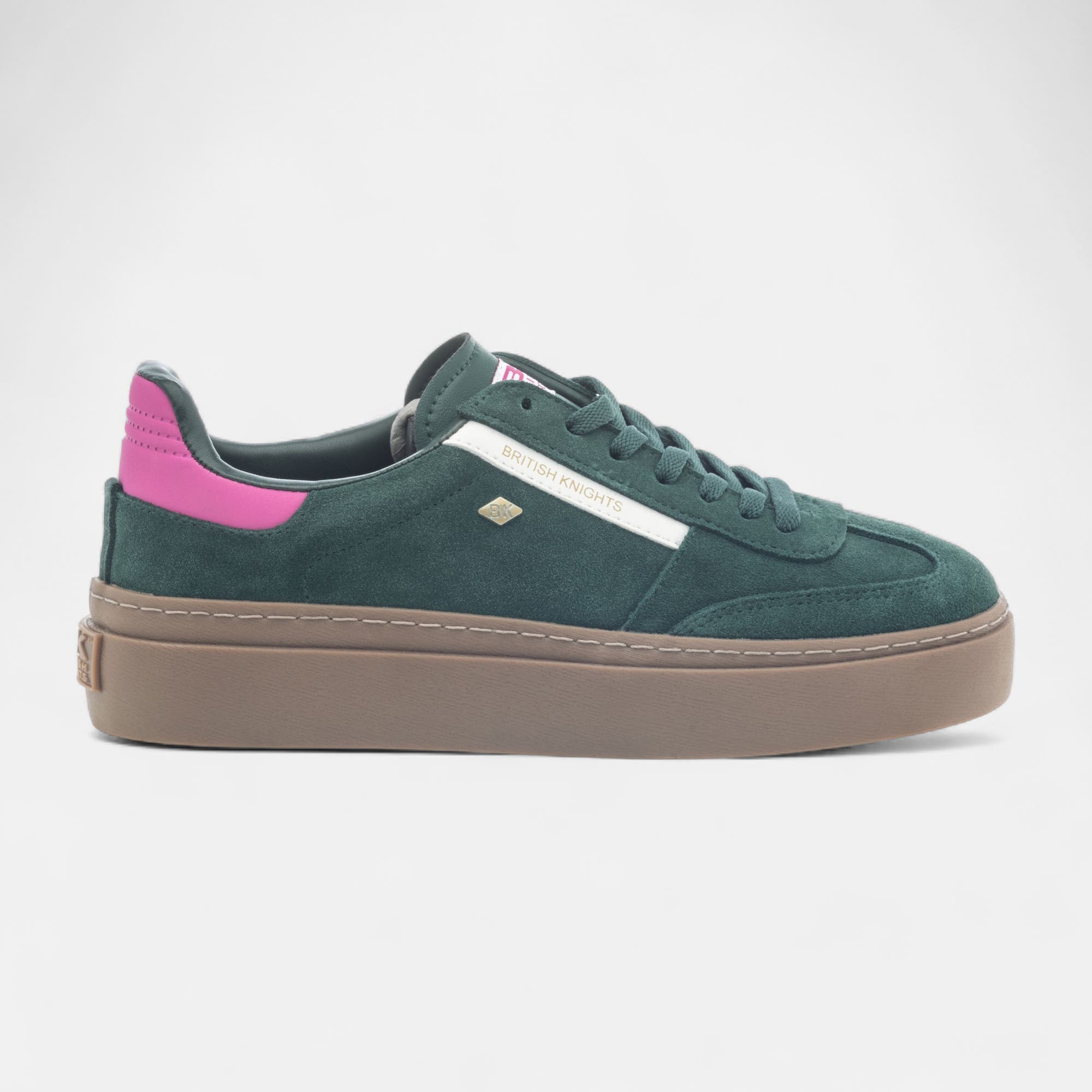 Baskets basses Femme en cuir vert
