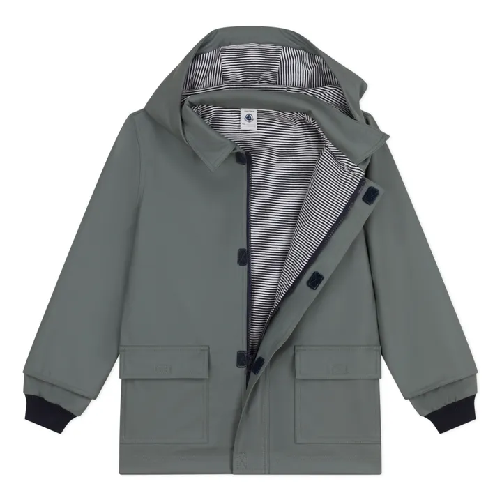 Petit Bateau Ciré Mauraine Doublé | Gris