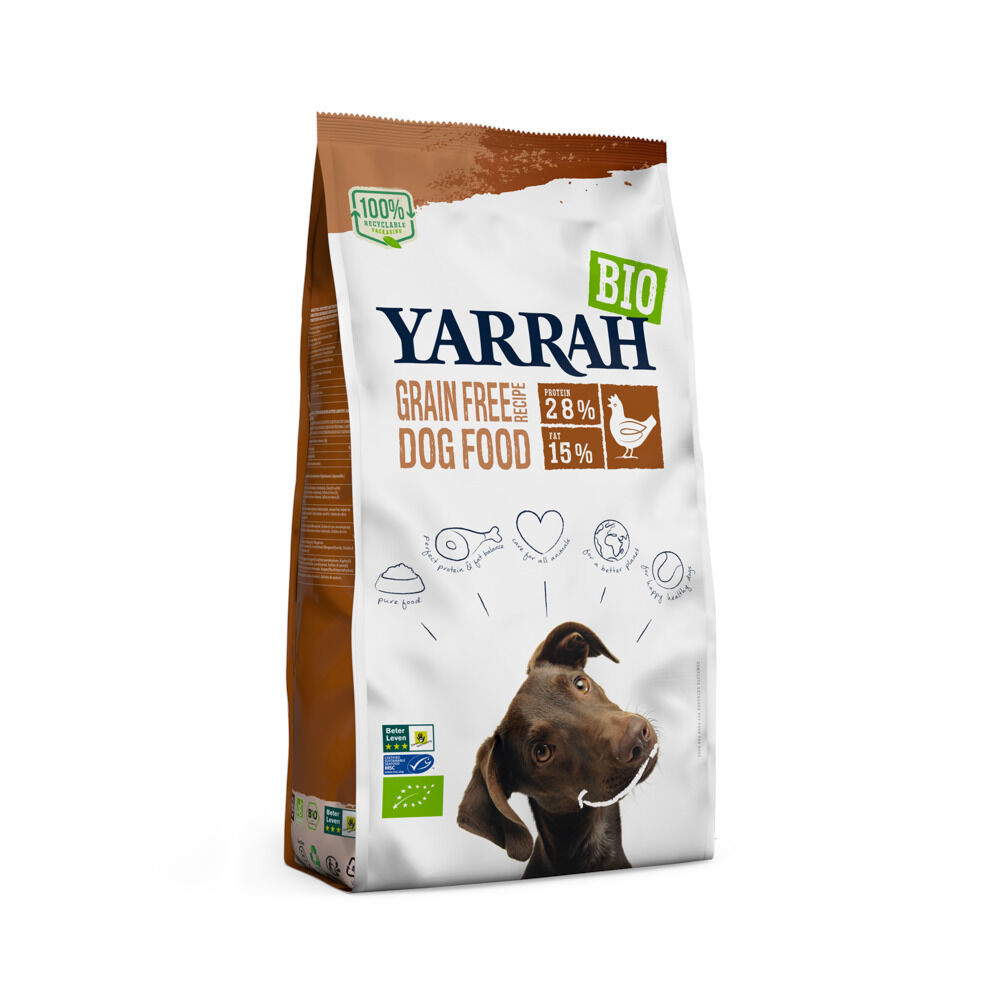 Yarrah Adult Biologisch Graanvrij - Hondenvoer - 10 Kilogram - graanvrij