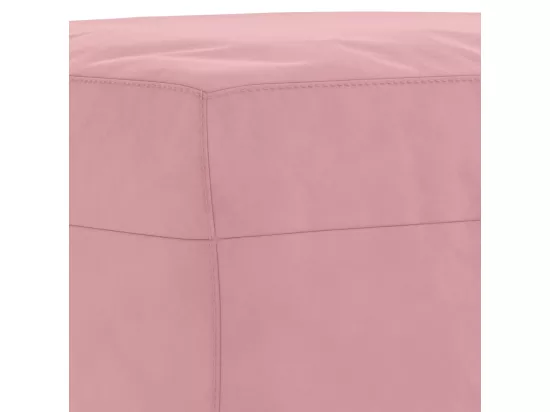 Repose-pied Rose 70x55x41 cm Velours