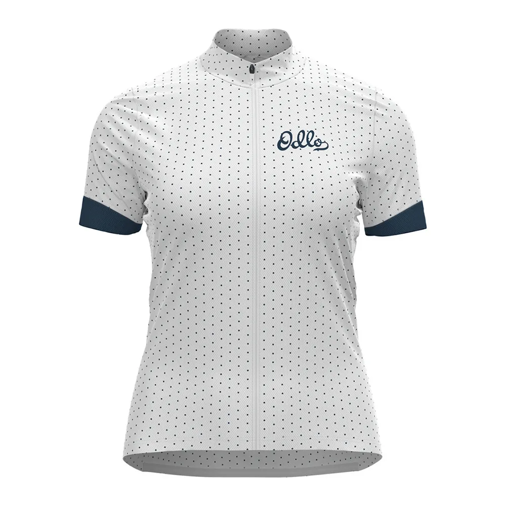 Odlo ESSENTIAL - Maillot Femme white/blue wing teal
