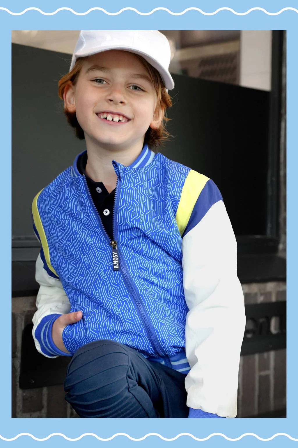 B.Nosy baseball jacket blauw
