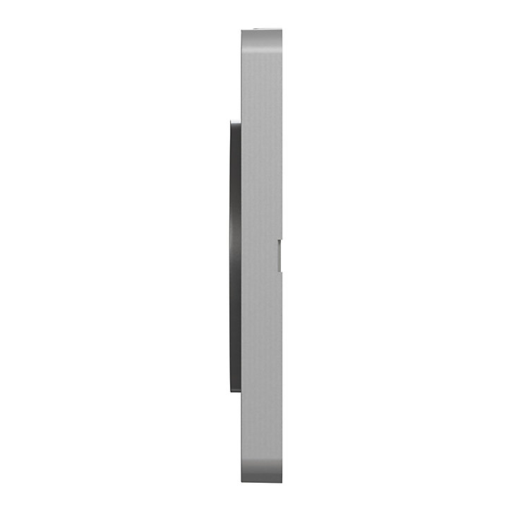 Plaque de finition simple Schneider Electric Odace Touch ardoise liseré aluminium