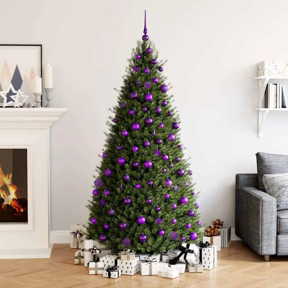vidaXL - Kerstballenset - Paars - Polystyreen