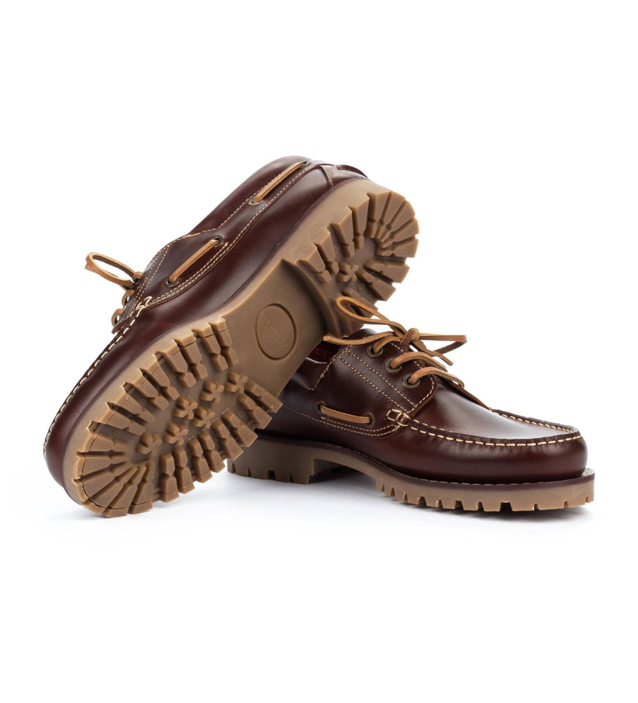 Sapatos náuticos Martinelli Austin em couro marrom