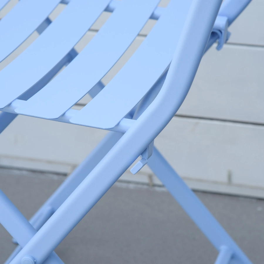 Outsunny Gartenmöbel-Set im kompaktem Design hellblau