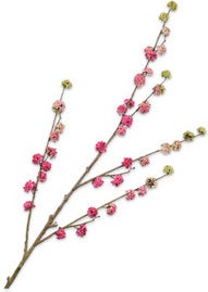 Silk-Ka kunsttak schoonvrucht roze 135 cm