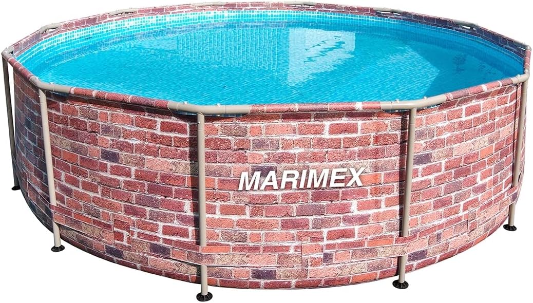 Schwimmbad Florida 3,66X0,99 M Ziegel I ohne Zubehör I Stahlwandpool für Garten
