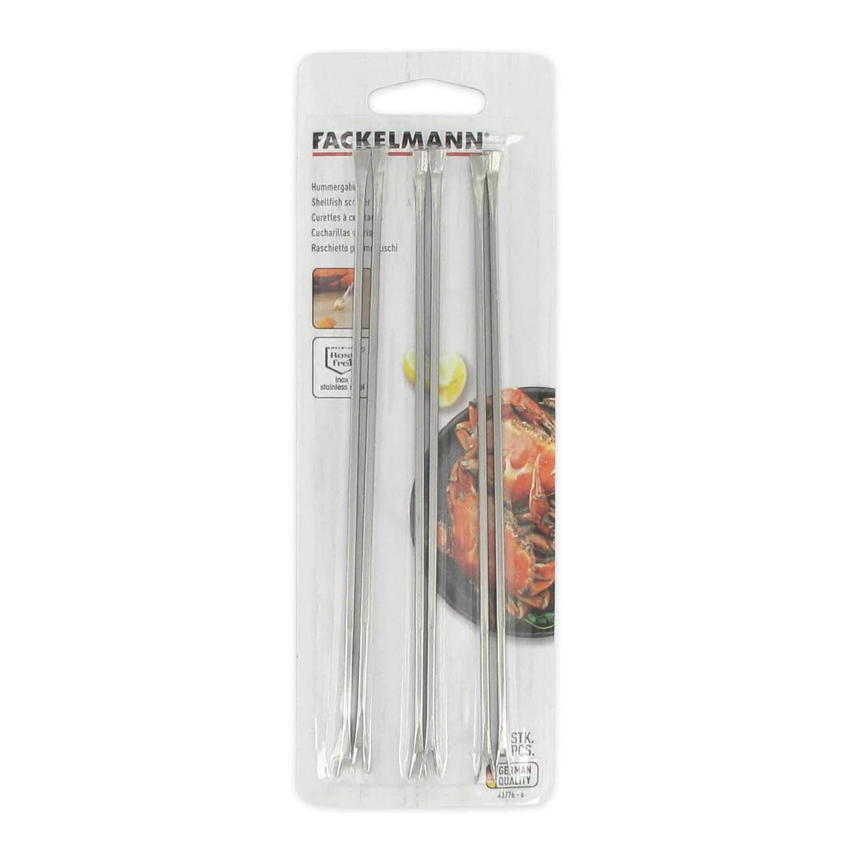 Lot de 6 fourchettes à crustacé en acier inoxydable Fackelmann Fackelm