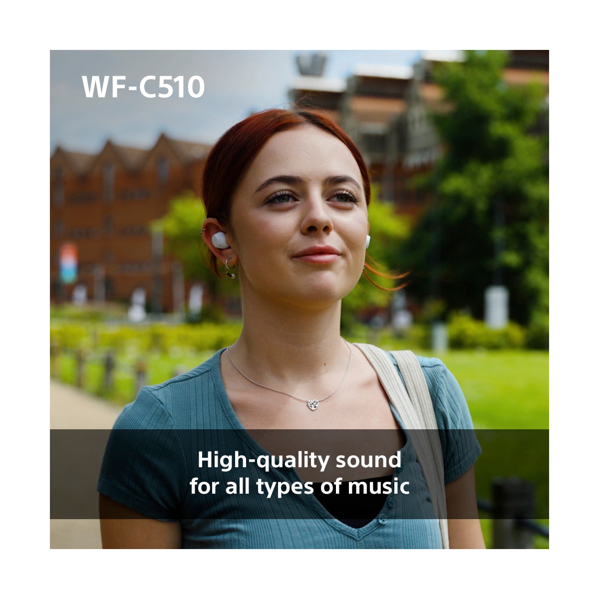 Sony WF-C510 helt trådløse in-ear hodetelefoner (gul)