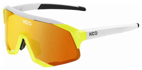 Lunettes KOO Demos Energy Édition Limitée Jaune Fluo Blanc / Orange