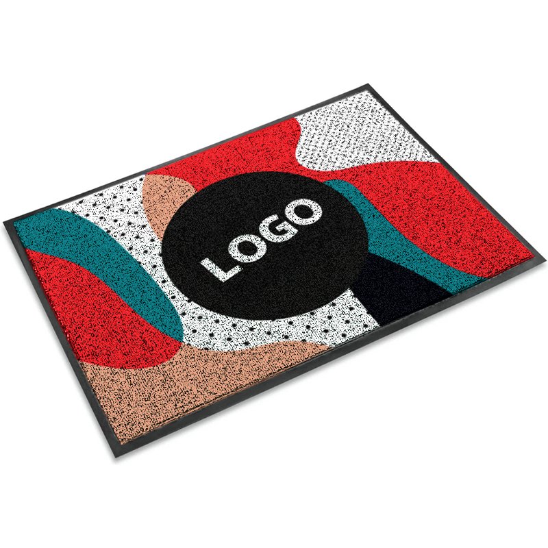 Tapis d'accueil publicitaire 60 x 80 cm - marquage multicolore