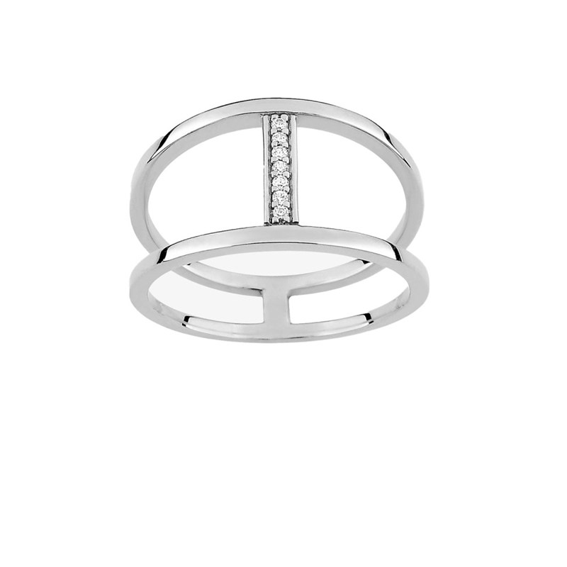 Bague femme - Oxyde de zirconium - Argent 925