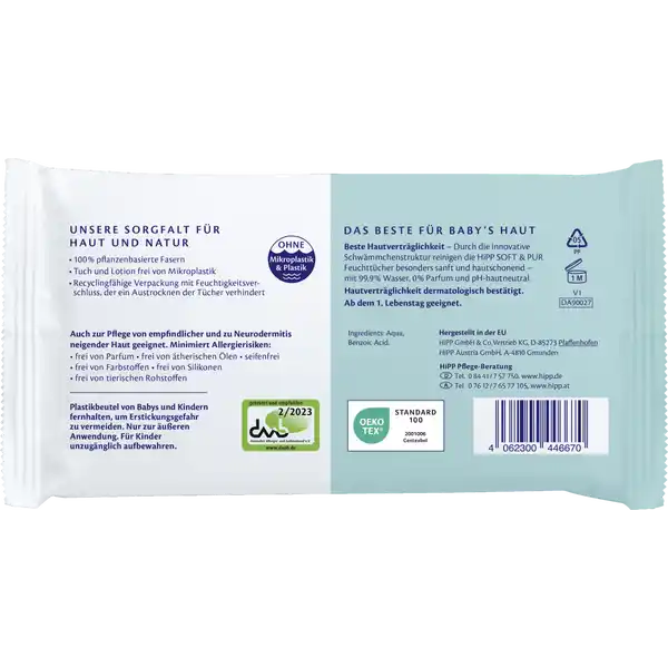 Babysanft Feuchttücher Mini Soft & Pur