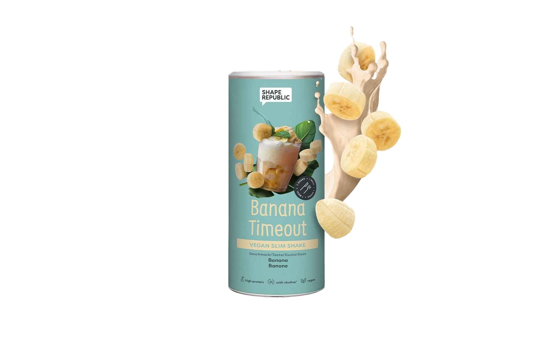 Slim Shake Banana Timeout Vegan 420 gMahlzeitenersatz mit Süssungsmitteln