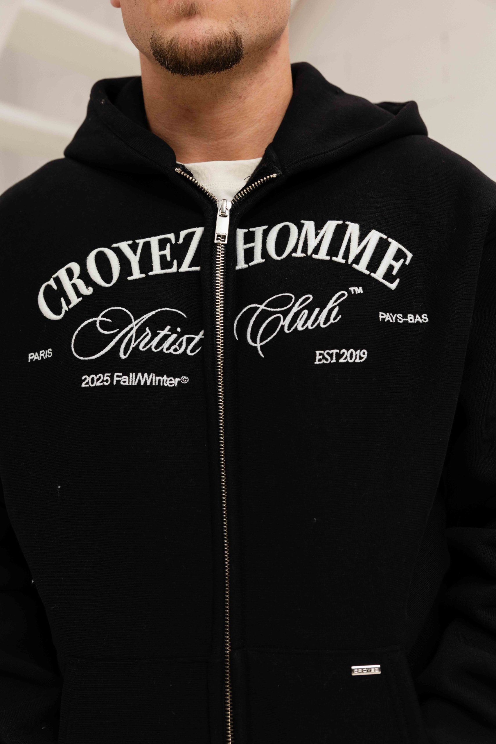 Croyez Artist Club Zip-Hoodie Heren Zwart