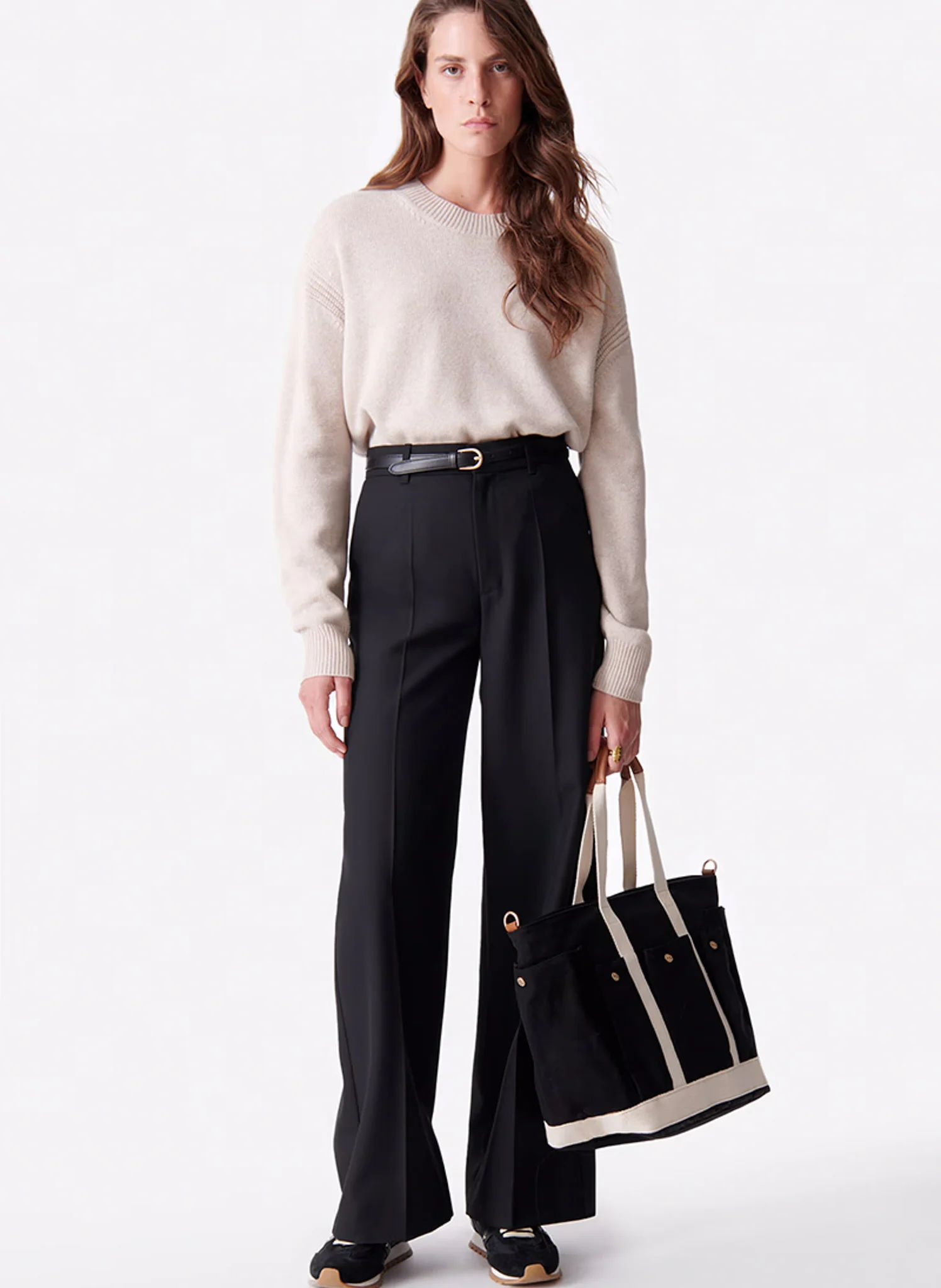 DULCE - Pantalon droit| Noir