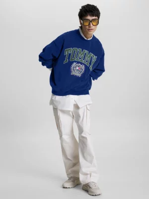 Moletom College Boxy Fit com Logo