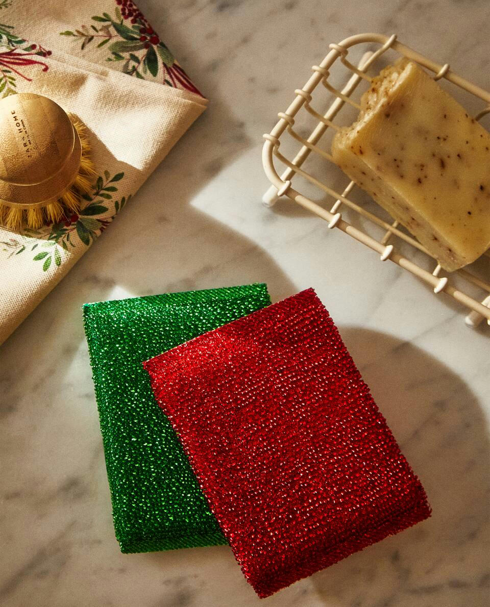PACOTE DE ESPONJAS DE NATAL (PACOTE COM 2)