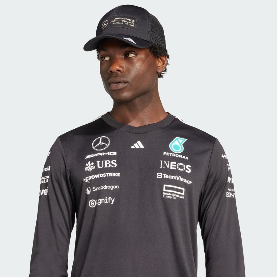 Adidas Maillot pilote manches longues noir Mercedes - AMG Petronas Formula One Team