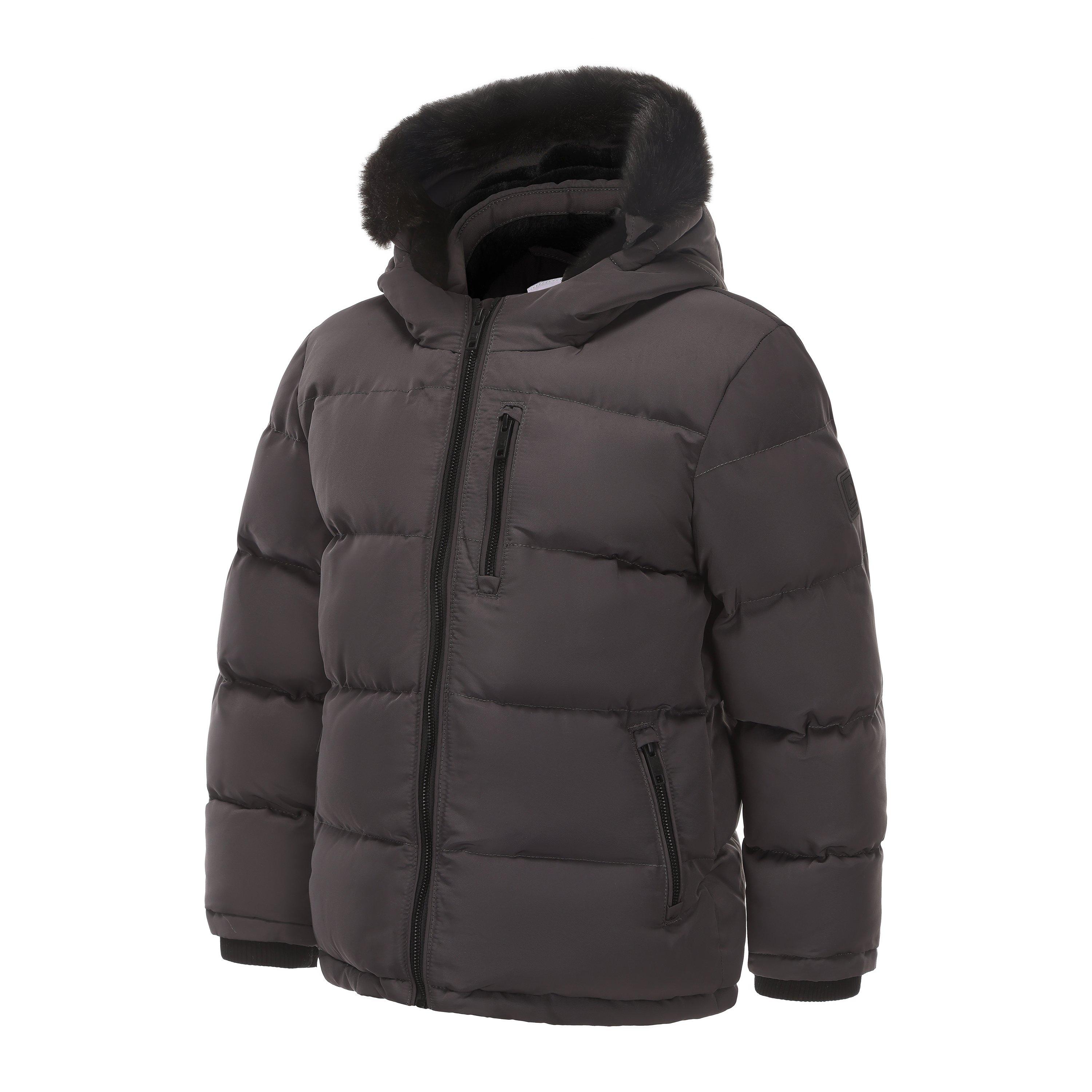 SoulCal Boys 2 Zip Bubble Jacket Junior