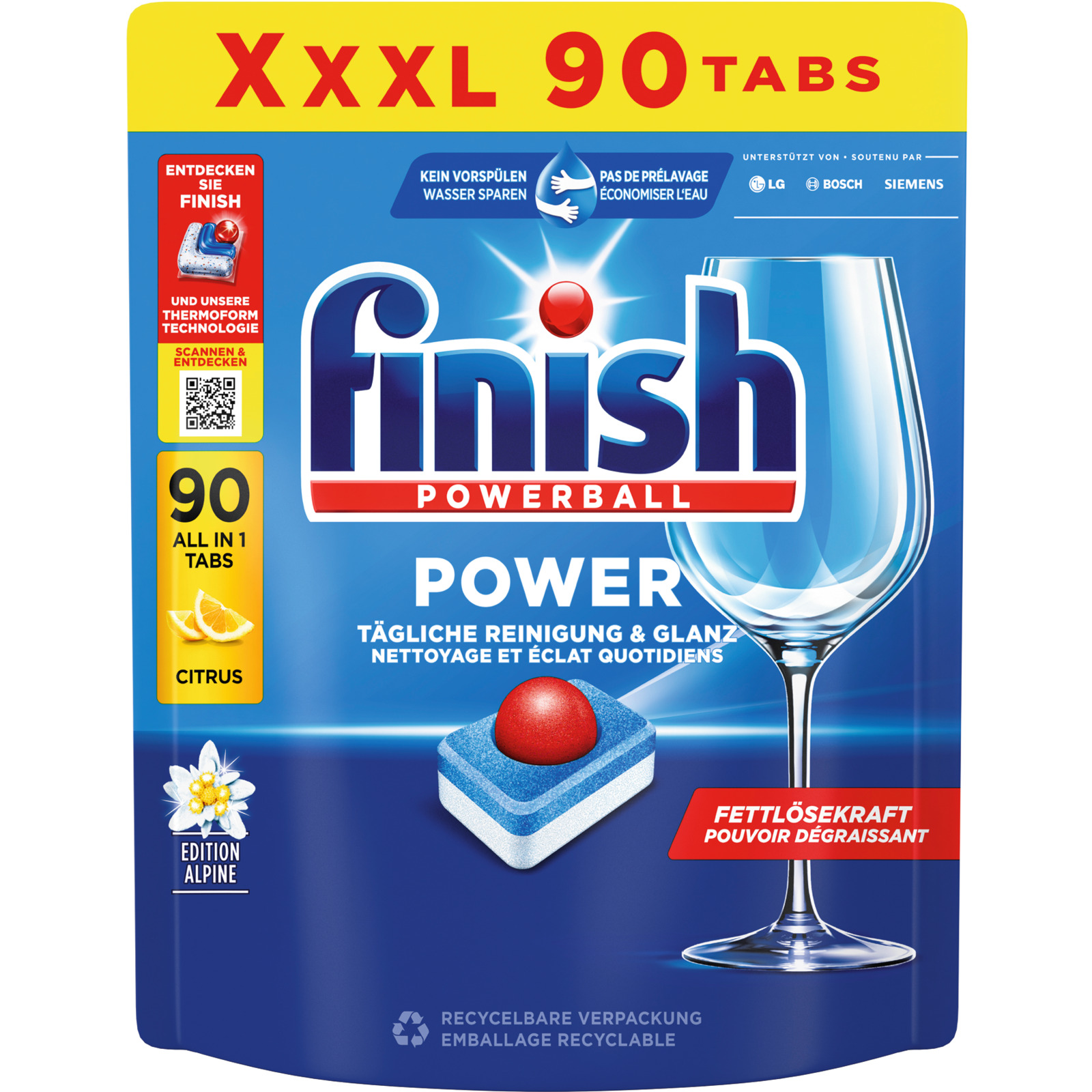 Finish All-in1 Citrus Geschirrspültabs 90 Tabs