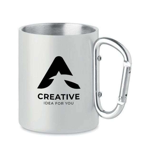 GiftRetail MO6918 - AROM Mug en métal anse mousqueton