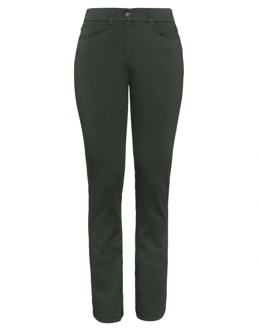 Pantalon stretch vert