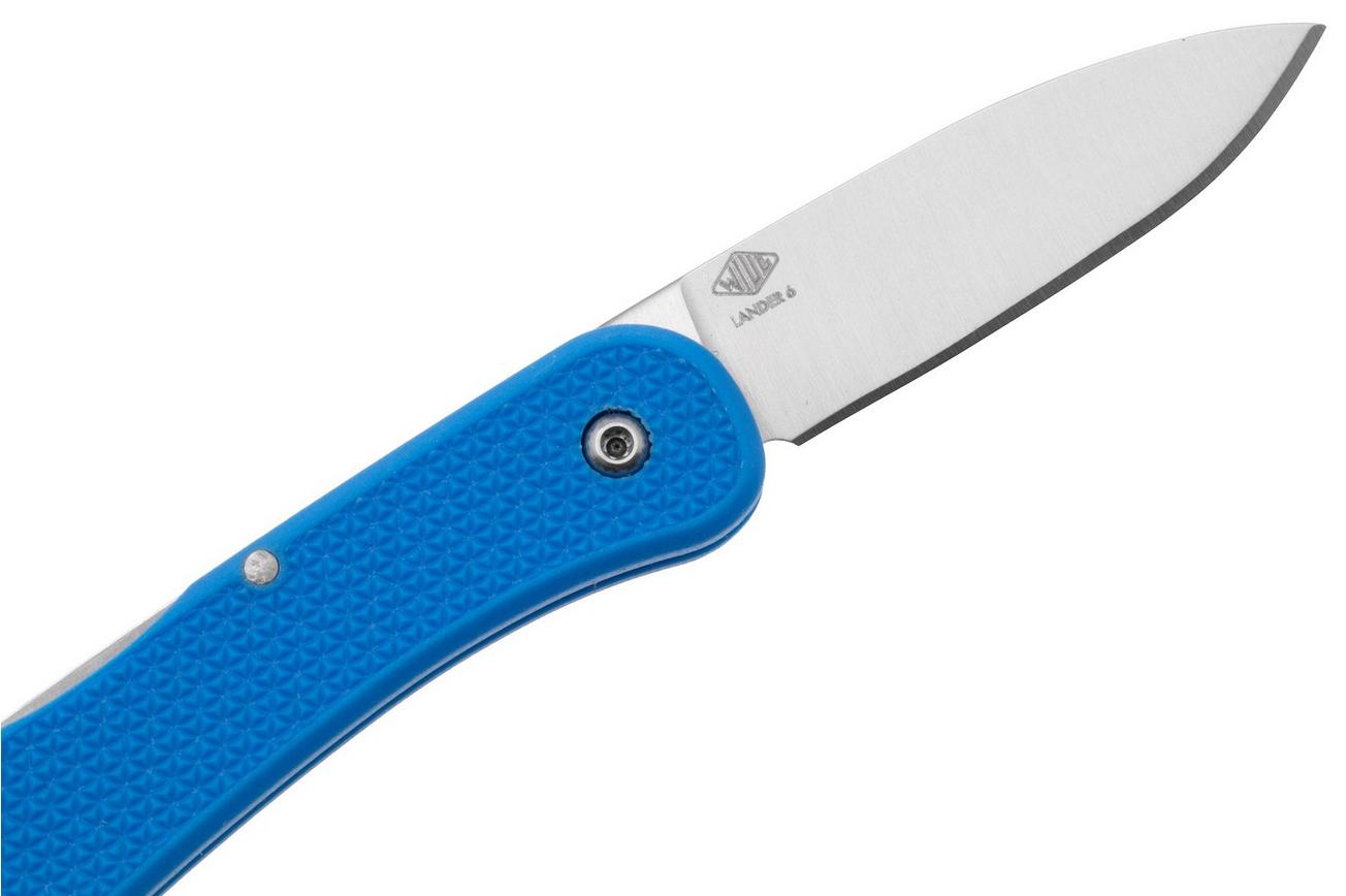Knafs Lander 6 KNAFS-00424 Satin 4034SS, Blue FRN, sleutelhangerzakmes