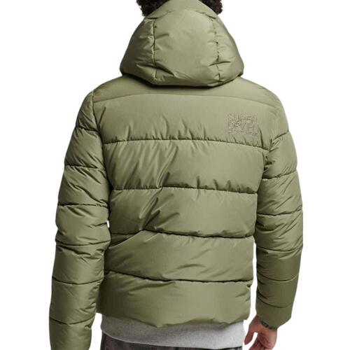 Superdry - HOODED SPORTS PUFFR JACKET Verde