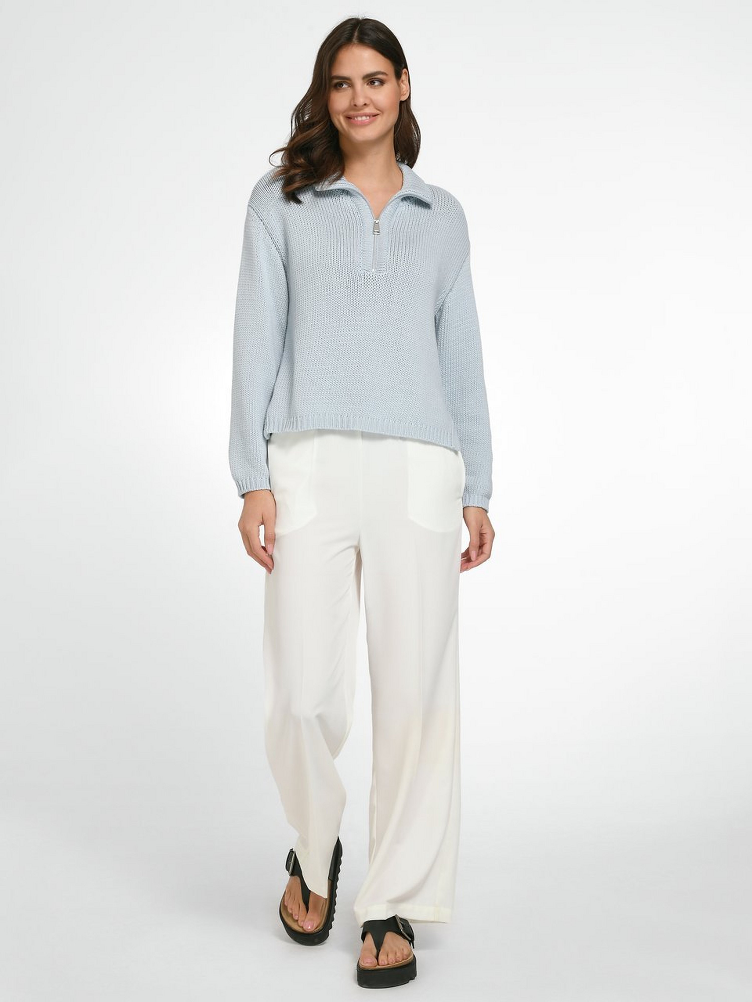 Pullover mit Troyerkragen