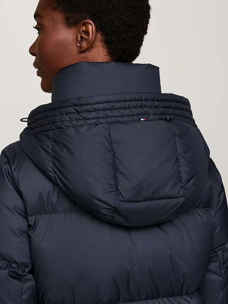 TOMMY HILFIGER Daunensteppmantel dunkelblau