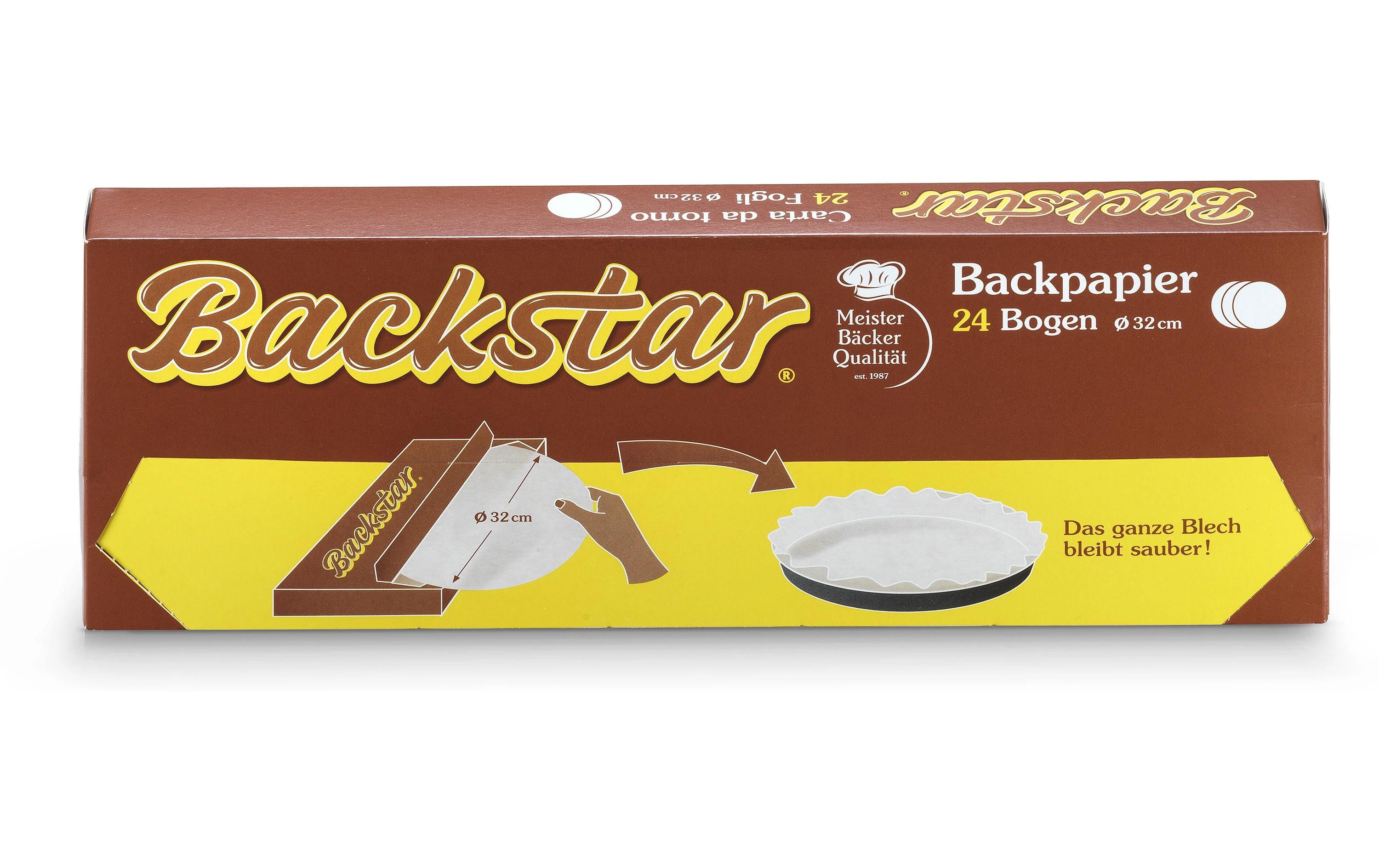 Backpapier Rund 24 StückRundes Backpapier für Kuchenform