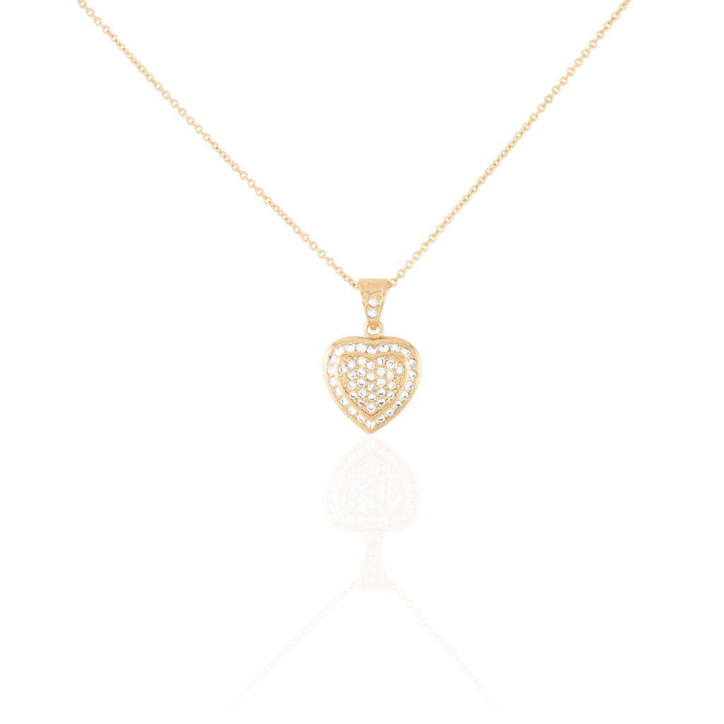 Collier Rhadijaae Plaqué Or Jaune Oxyde De Zirconium