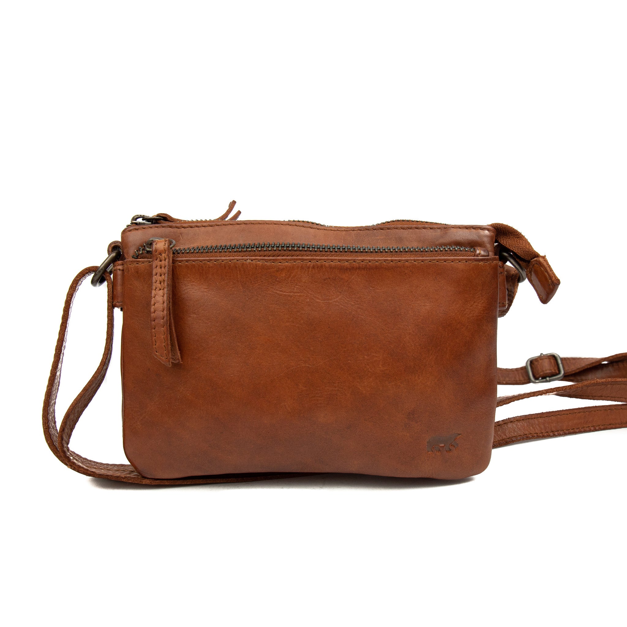 Schoudertasje 'Maithe' cognac - CL 41703 Cognac
