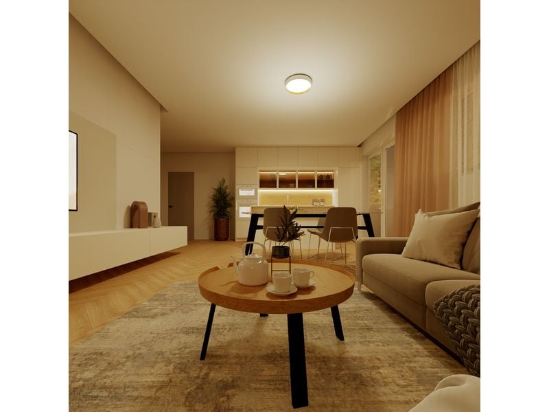 Philips Deckenleuchte Hanno SceneSwitch 2700K, 2700 Lm, Wei Deckenleuchte im modernen und schlichten Design