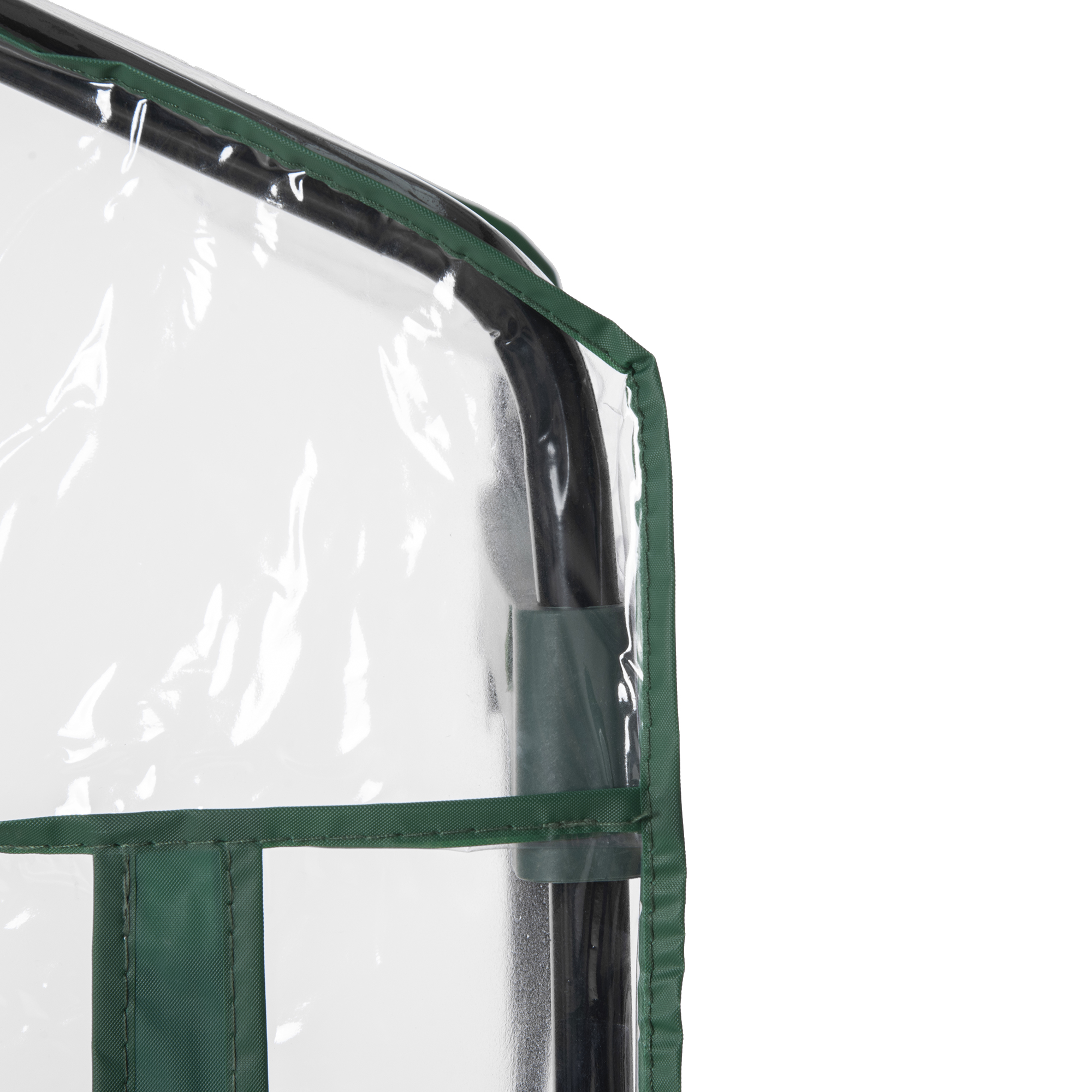Estufa de jardim Outsunny com 4 prateleiras de metal, estrutura tubular de aço, ideal para cultivo de plantas, flores e vasos, 70x50x160 cm, transparente.