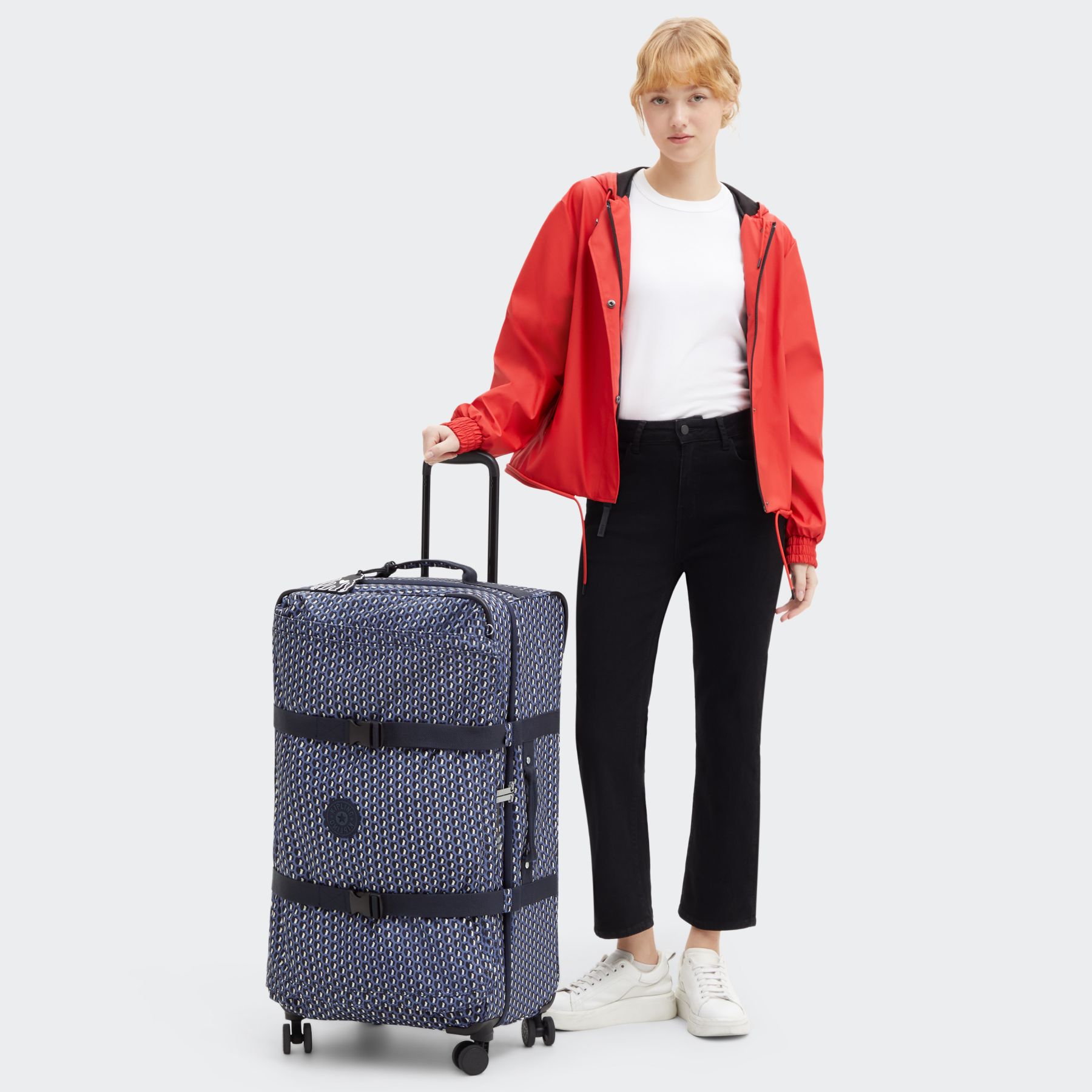 SPONTANEOUS L Grande valise à 4 roues - 3D K Blue