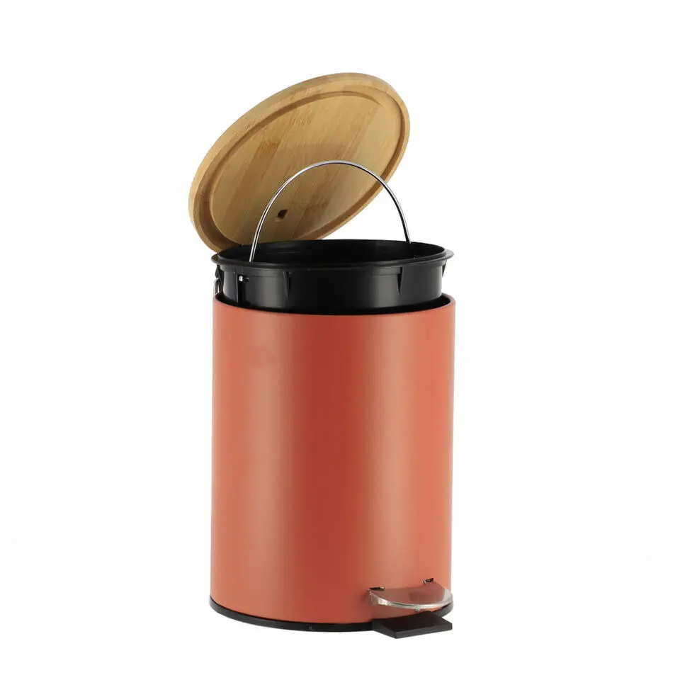 Tendance Badkamer prullenbak Bamboo vibe - soft close - 3 ltr