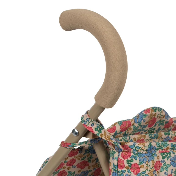 Konges Sløjd - Puppen Kinderwagen, fleur decor