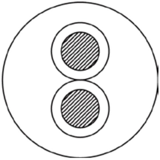 Procab CLS215-B2ca Contractor speakerkabel per meter, 2x 1.5 mm²