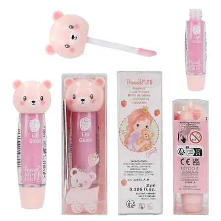 Depesche Princess Mimi Lipgloss Tier, 1 Stück, 3-fach sortiert