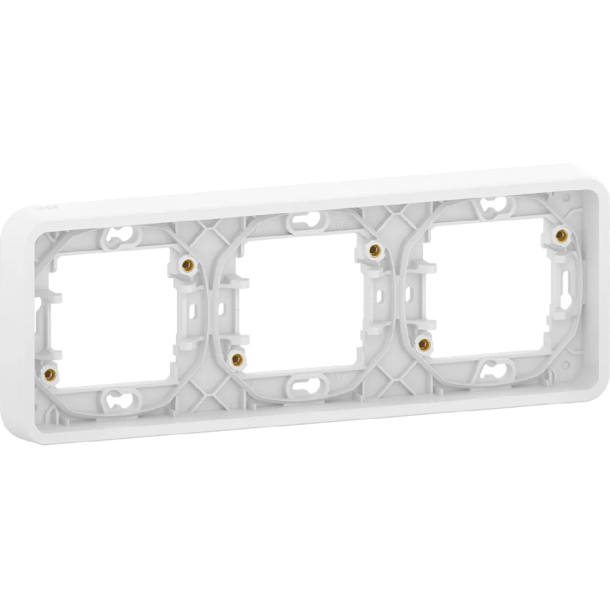 Schneider Electric Mureva Styl Cadre 3 postes blanc